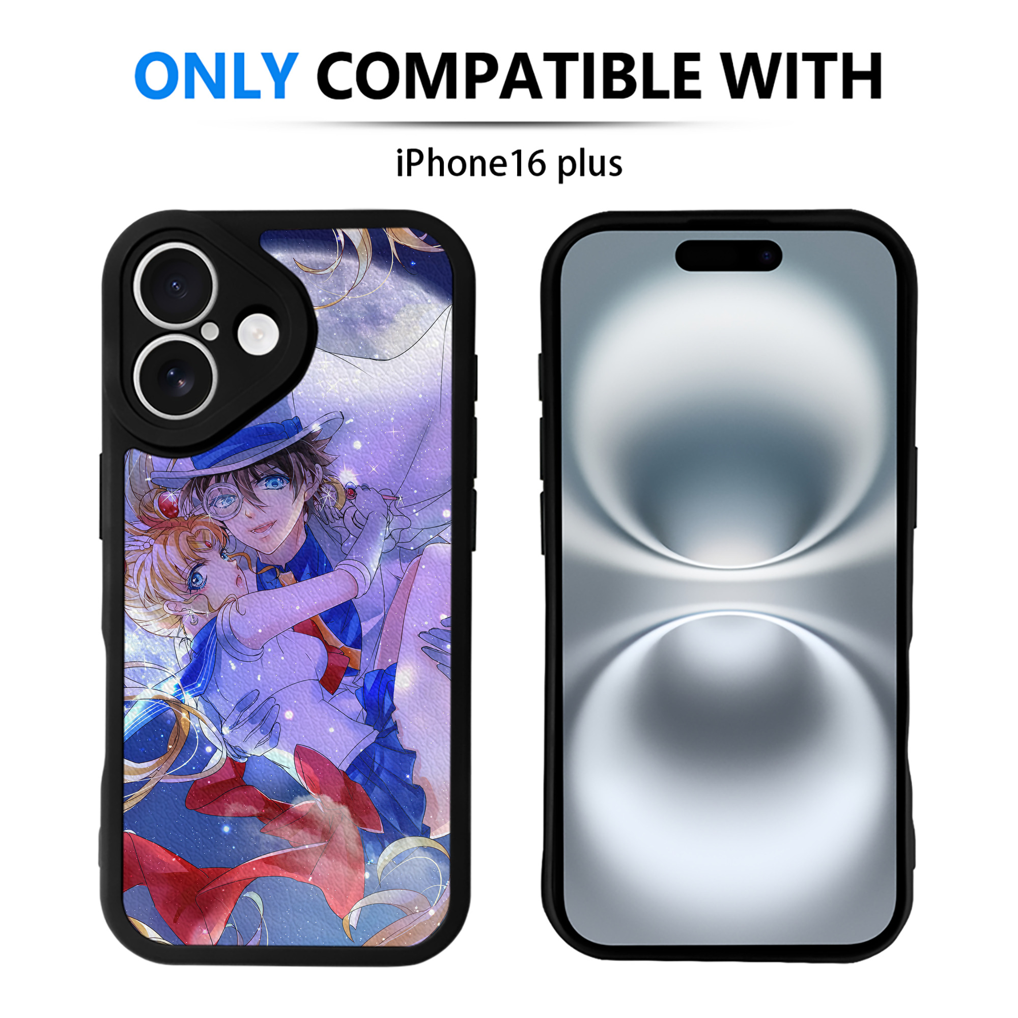 （画像用） 美少女戦士セーラームーン Sailor Moon 【iPhone 16シリーズ対応】シリコンスマホケース（レザー調） 材質：シリコン